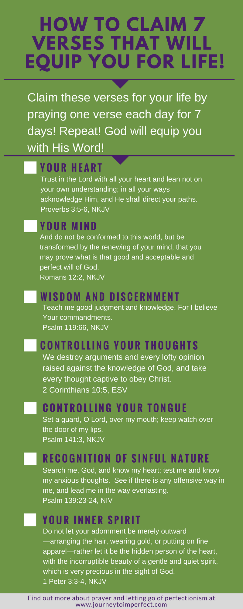 How to Claim 7 Verses to Equip You for Life! | Journey to Imperfect